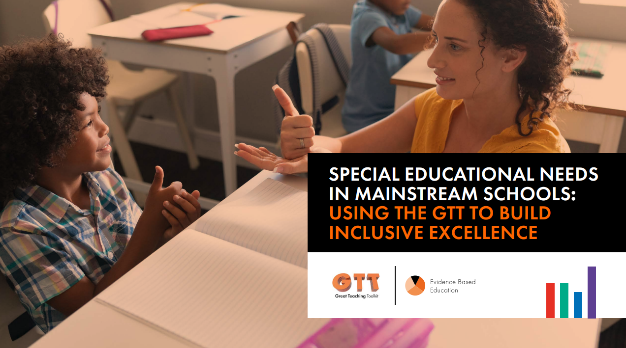 Special educational needs in mainstream schools: using the Great Teaching Toolkit to build inclusive excellence eBook cover